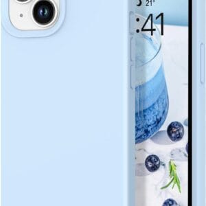 מגן גומי Rubber iPhone 15 – כחול